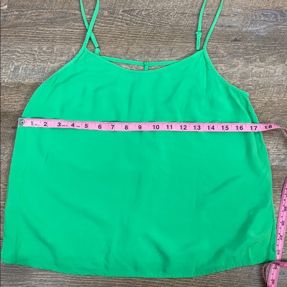 Chloe K Green Spaghetti Strap Crop Tank - Picture 7 of 9